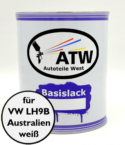 Autolack für VW LH9B Australienweiß